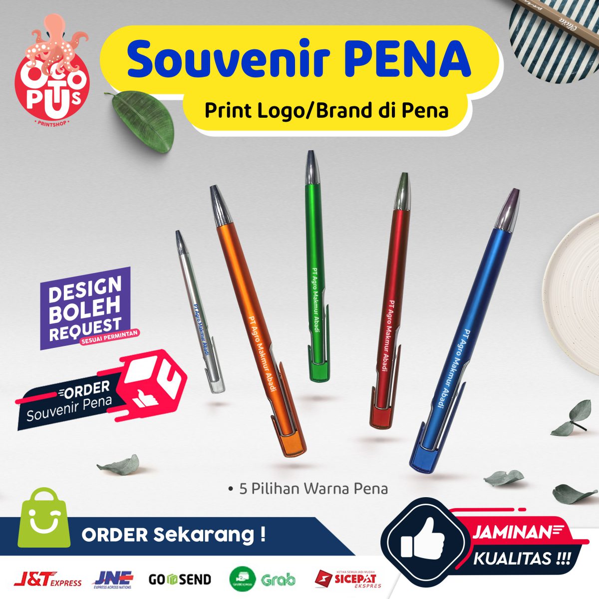 cetak pena souvenir custom