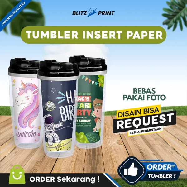 Tumbler Insert Paper