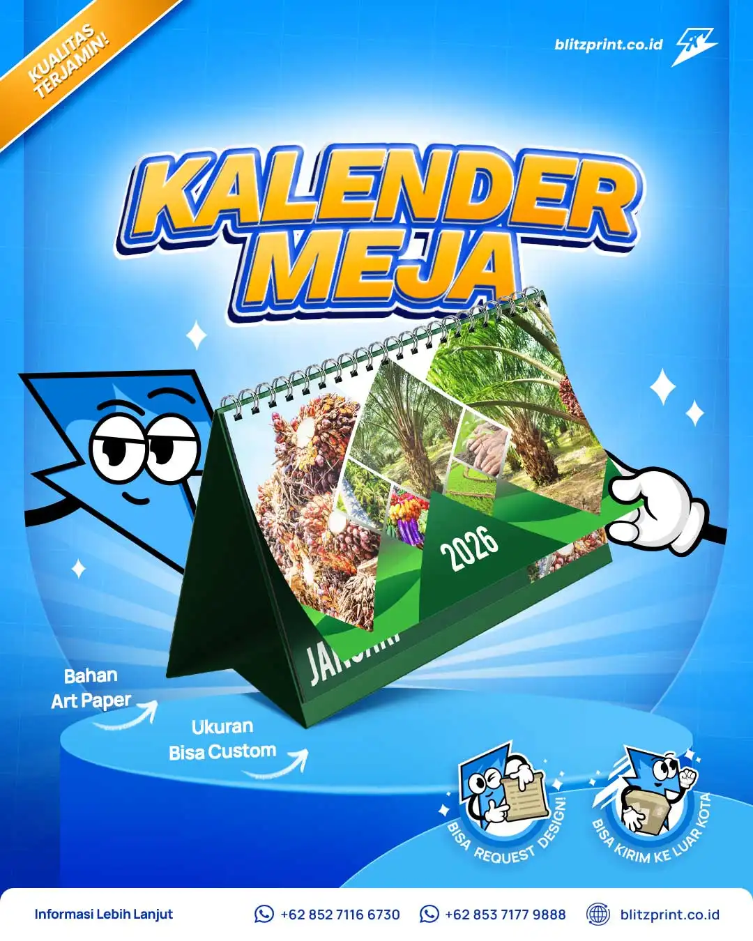 Kalender-Meja Cetak Kalender Meja Pekanbaru Riau